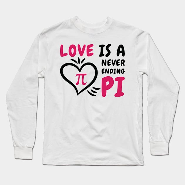 Pi Day Love Pi Symbol Mathematics Number Long Sleeve T-Shirt by Tom´s TeeStore